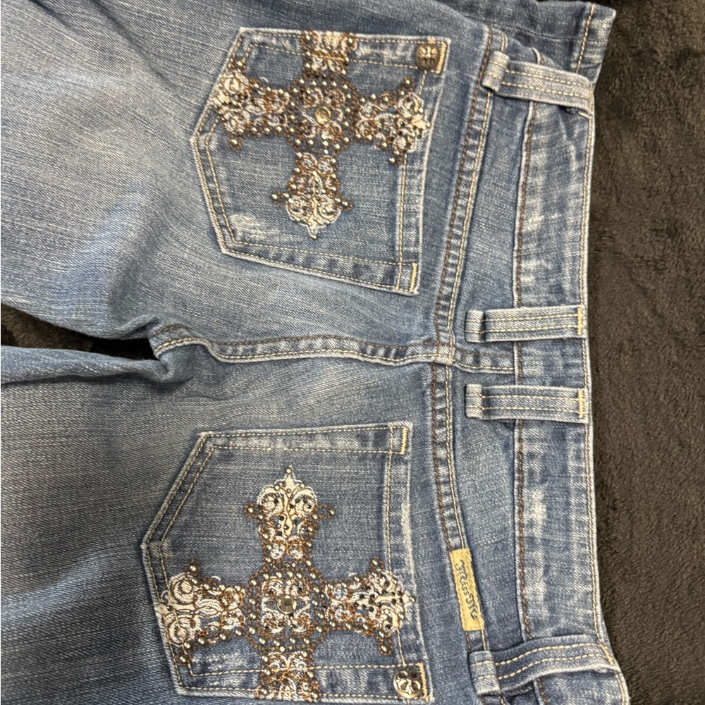 Embellished Blue Jeans
